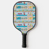 Charlie Brown en Sally op het strand Pickleball Paddle (Achterkant)