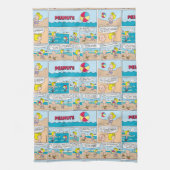 Charlie Brown en Sally op het strand Theedoek (Verticaal)