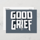 Charlie Brown "Good Grief" Rock Band T-shirt Graph Briefkaart (Voorkant / Achterkant)