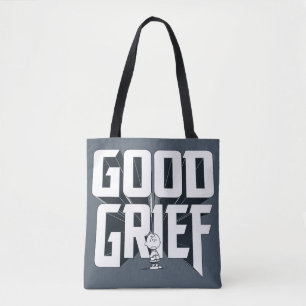 Charlie Brown "Good Grief" Rock Band T-shirt Graph Draagtas