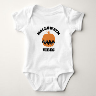 Charlie Brown Oranje pompoen Halloween Vibes Romper