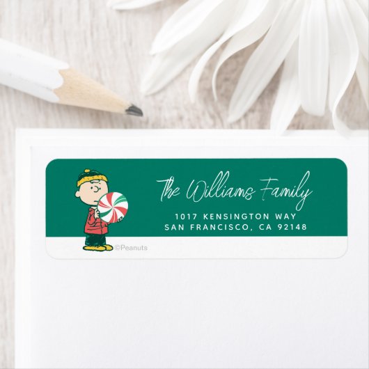 Charlie Brown Peppermint-Snoep Etiket (Insitu)