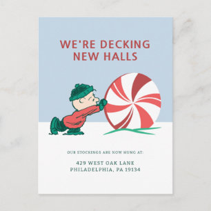 Charlie Brown   Rollo in het kerstseizoen Feestdagenkaart