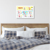 Charlie Brown | Sneeuwbol Canvas Afdruk (Insitu (Slaapkamer))