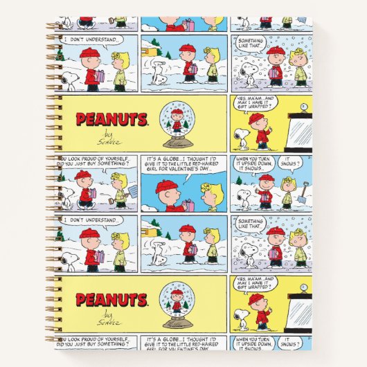 Charlie Brown | Sneeuwbol Notitieboek (Voorkant)