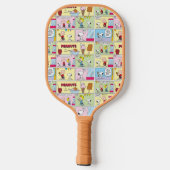 Charlie Brown, Snoopy en Sally | ijsje Pickleball Paddle (Achterkant)