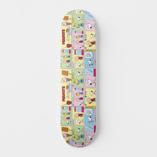 Charlie Brown, Snoopy en Sally | ijsje Skateboard (Voorkant)