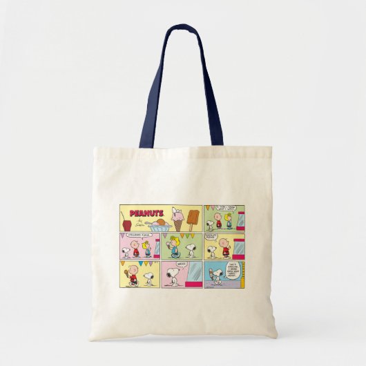 Charlie Brown, Snoopy en Sally | ijsje Tote Bag (Voorkant)
