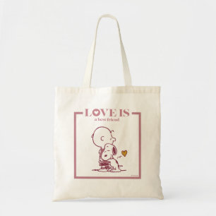 Charlie Brown & Snoopy - Liefde is een beste vrien Tote Bag