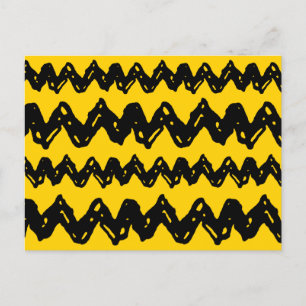 Charlie Brown Zig Zag Pattern Briefkaart