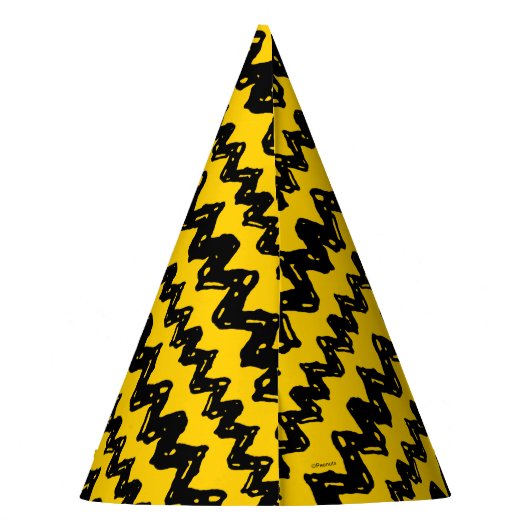 Charlie Brown Zig Zag Pattern Feesthoedjes (Achterkant)