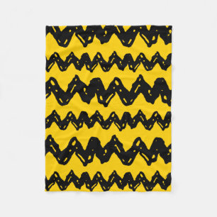 Charlie Brown Zig Zag Pattern Fleece Deken