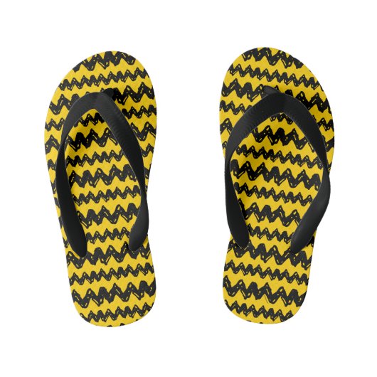 Charlie Brown Zig Zag Pattern Kinder Teenslippers (Voetbed)
