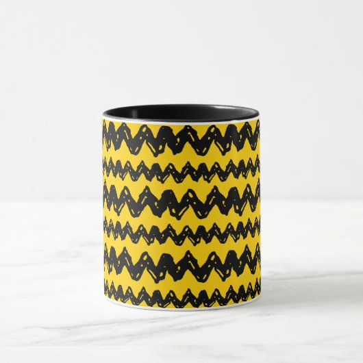 Charlie Brown Zig Zag Pattern Mok (Midden)