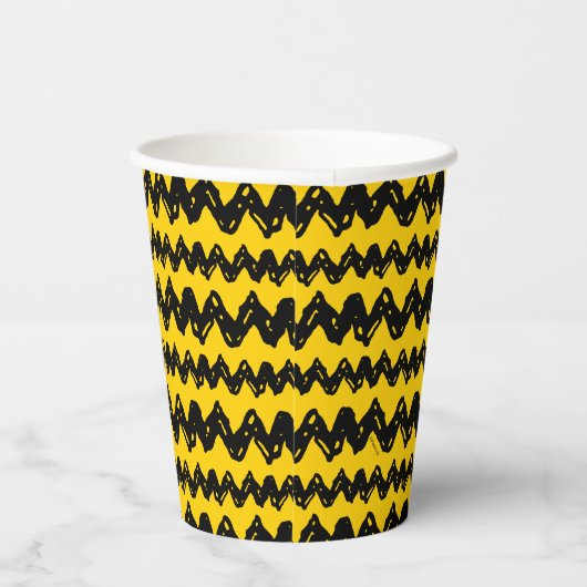 Charlie Brown Zig Zag Pattern Papieren Bekers (Rechts)