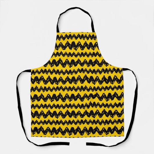 Charlie Brown Zig Zag Pattern Schort (Voorkant)