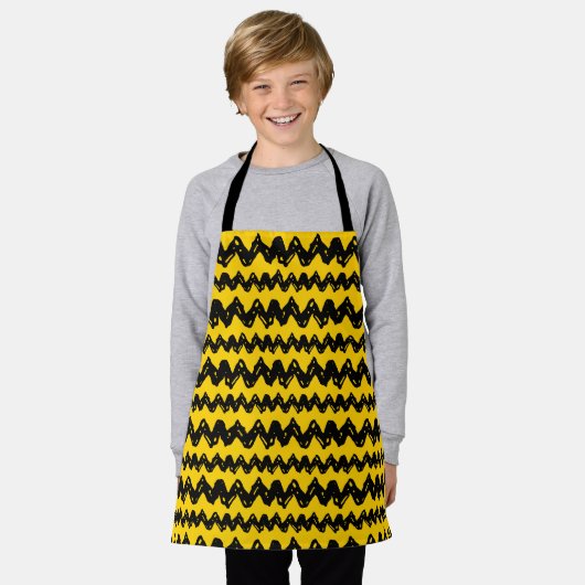 Charlie Brown Zig Zag Pattern Schort (Gedragen)