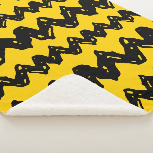 Charlie Brown Zig Zag Pattern Sherpa Deken (3/4)