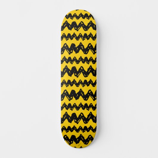 Charlie Brown Zig Zag Pattern Skateboard (Voorkant)