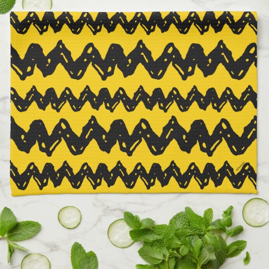Charlie Brown Zig Zag Pattern Theedoek (Gevouwen)