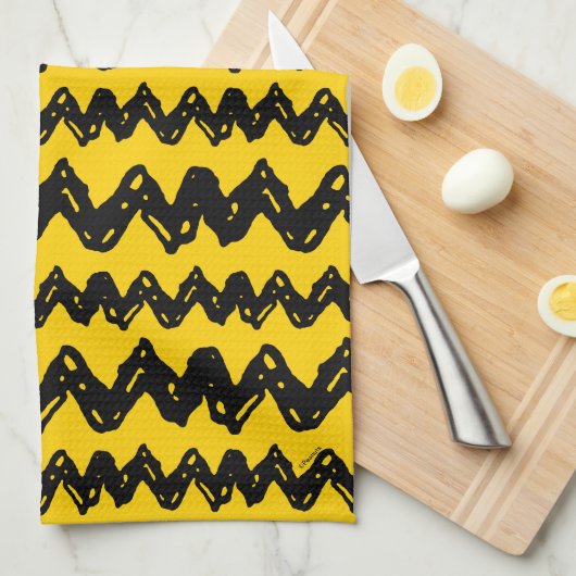 Charlie Brown Zig Zag Pattern Theedoek (Quarter Fold)