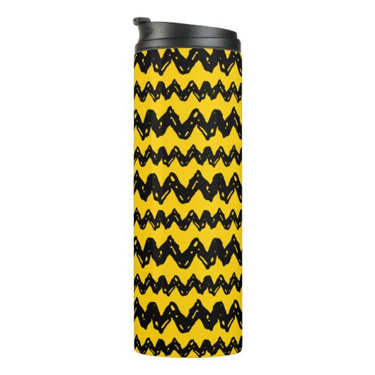 Charlie Brown Zig Zag Pattern Thermosbeker (Geroteerd rechts)
