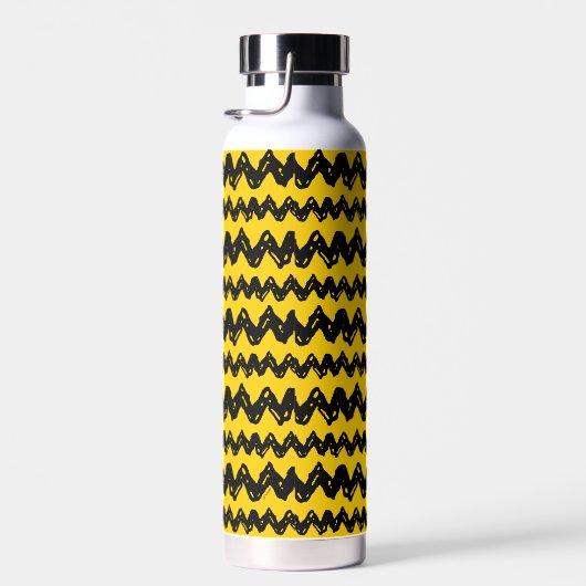 Charlie Brown Zig Zag Pattern Waterfles (Rechts)