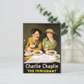 Charlie Chaplin/The Immigrant Postcard Briefkaart (Staand voorkant)