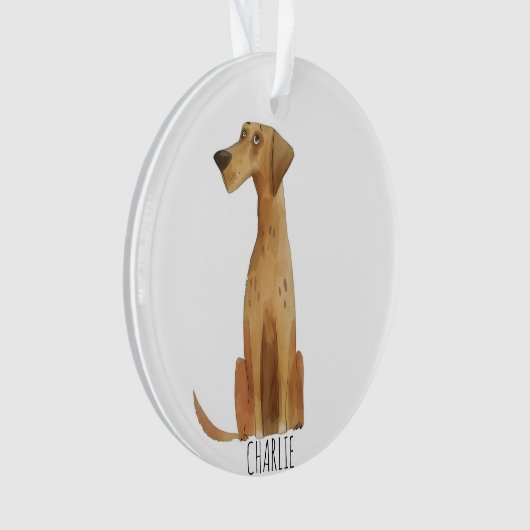 Charlie Dog Ornament (voorkant)