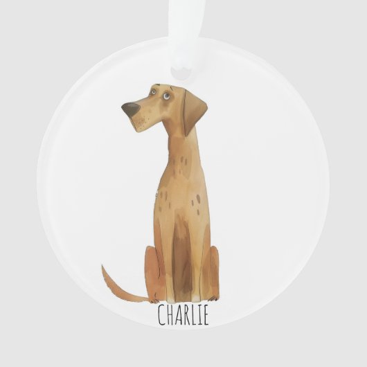 Charlie Dog Ornament (voorkant)