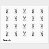 Charlie Donkey Ronde Sticker (Vel)