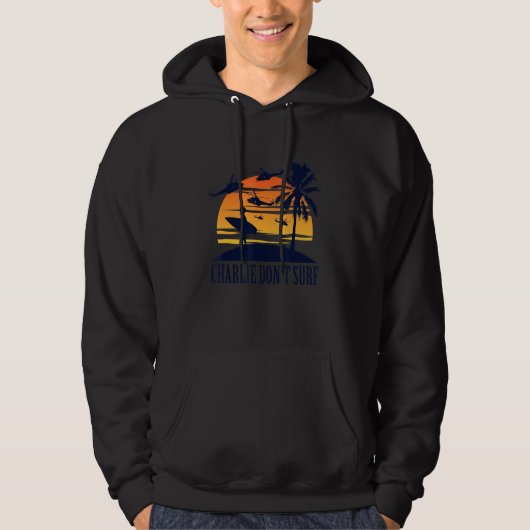 Charlie Don't Surf  Beach Apparel Hoodie (Voorkant)