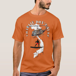 Charlie Dont Surf w Board w Big Helo Wit T-shirt