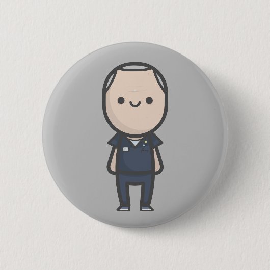Charlie Fairhead - Casualty Ronde Button 5,7 Cm (Voorkant)