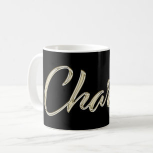 Charlie Name Whitegold Tasse Teetasse