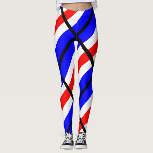 Charlie Red White Leggings