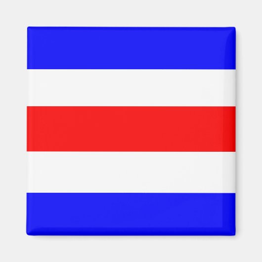 Charlie Red White Magneet (Voorkant)