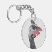 Charlie Round Double Sided Sleutelhanger (Voorkant Links)