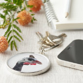 Charlie Round Premium Sleutelhanger (Zijkant)