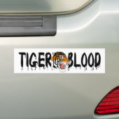 Charlie Sheen TIGER BLOOD Bumpersticker (Op auto)
