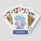 Charlie & Snoopy knuffelen speelkaarten (Achterkant)