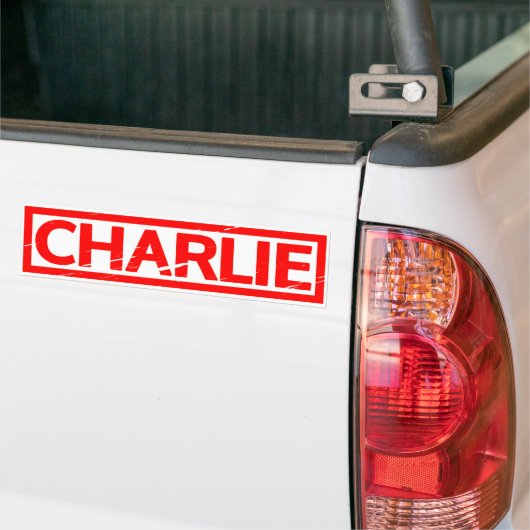 Charlie Stamp Bumpersticker (Op Truck)