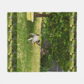 Charlie The Fox Terrier Play Time, Fleece Blanket (Voorkant (Horizontaal))