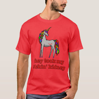 Charlie Unicorn die mijn wrijvingsnier heeft meege T-shirt