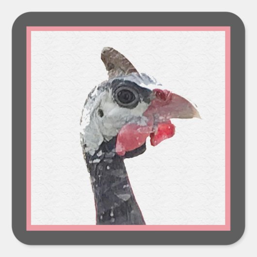 Charlie Vierkante Sticker (Voorkant)