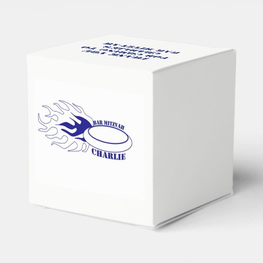 Charlie's Bar Mitzvah Bedankdoosjes (Achterkant)