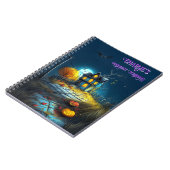 Charlie's Midnight Scribbles spookhuis Notebook Notitieboek (Linkerzijde)