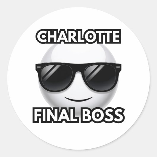 Charlotte Boss Final Émoticône Autocollant (Devant)