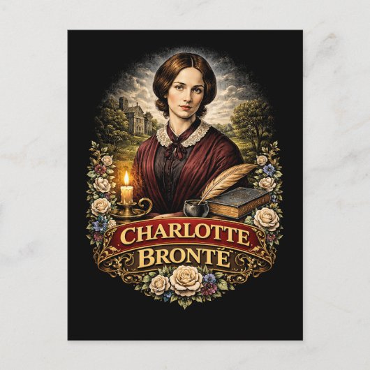 Charlotte Brontë Briefkaart (Voorkant)