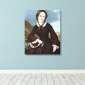 Charlotte Bronte Canvas Afdruk (Insitu (Houten vloer))